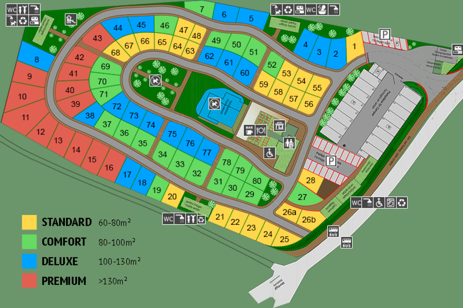 Map of campsite